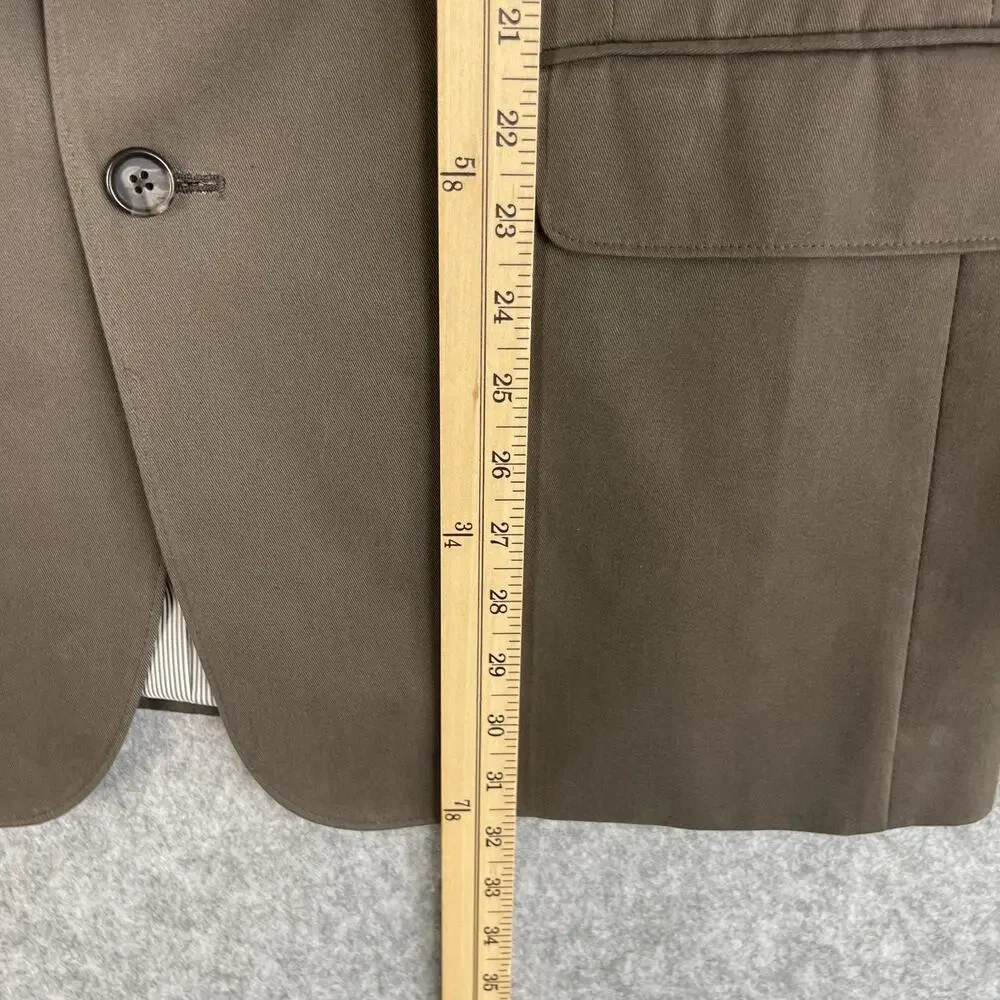 Jos A Bank Suit Mens‎ 2 PC Brown Blazer 43R Pant 36 Unhemmed 2 Button Cotton NEW